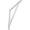 Ekena Millwork Traditional Steel Bracket, Hammered White 2"W x 24"D x 24"H BKTM02X24X24TRHWH - alternate 1